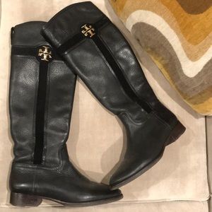 Tory Burch leather tall boots